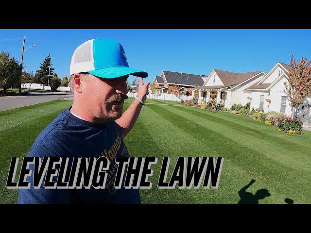 HOW TO Level your LAWN FLAT. Topdressing