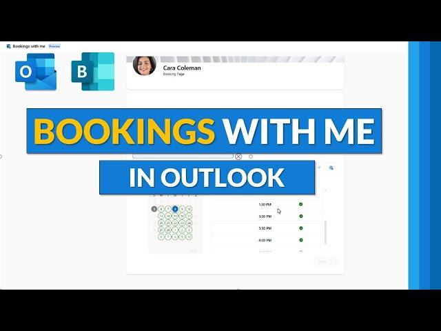 How to use Microsoft Outlook Bookings with Me