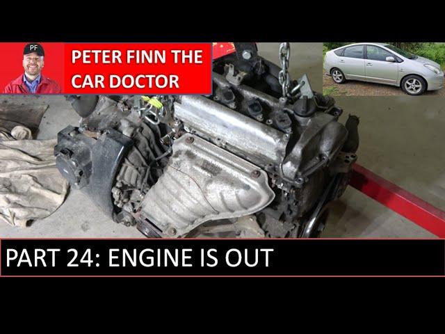 How to replace Toyota Prius 1.5 engine. Years 2002 to 2009. PART 24: ENGINE IS OUT