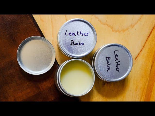 How to make leather polish or balm with only 2 ingredients - full guide