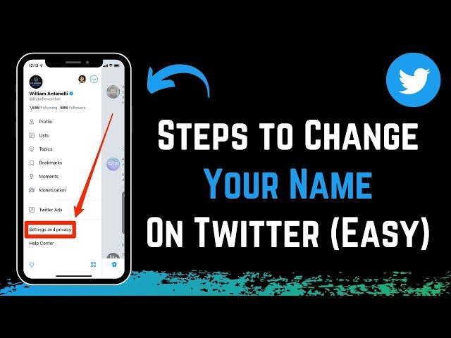 How to Change Name on Twitter !