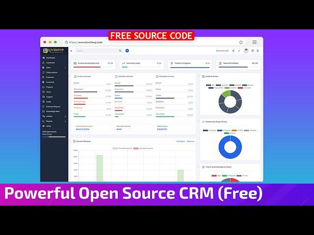 Complete CRM Software using PHP MySQL | Perfex CRM PHP Script Setup | Source Code Free Download