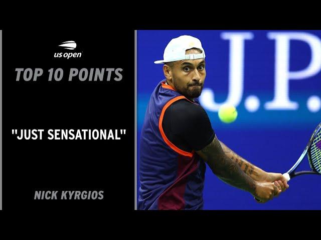 Nick Kyrgios | Top 10 Points | 2022 US Open