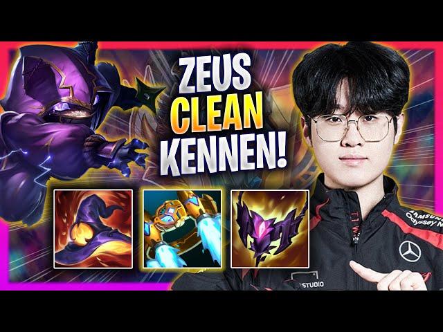 ZEUS IS SUPER CLEAN WITH KENNEN! - T1 Zeus Plays Kennen TOP vs Kayle! | Season 2024