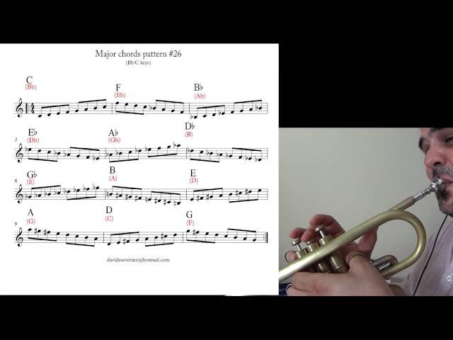 Major scales trumpet progression (25-26-27)