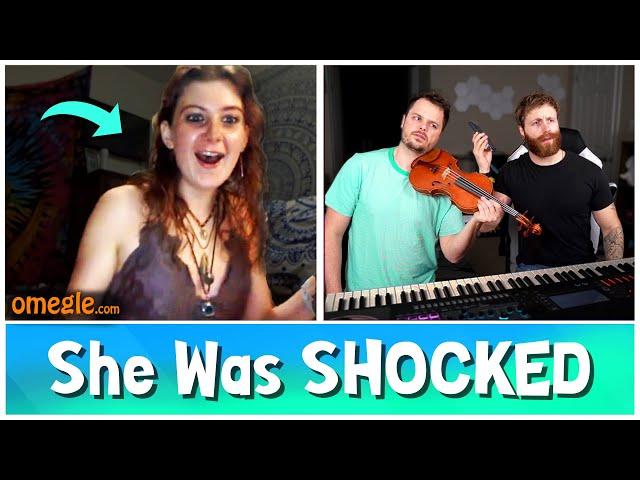 Piano & Violin Duo Take Song Requests on OMEGLE