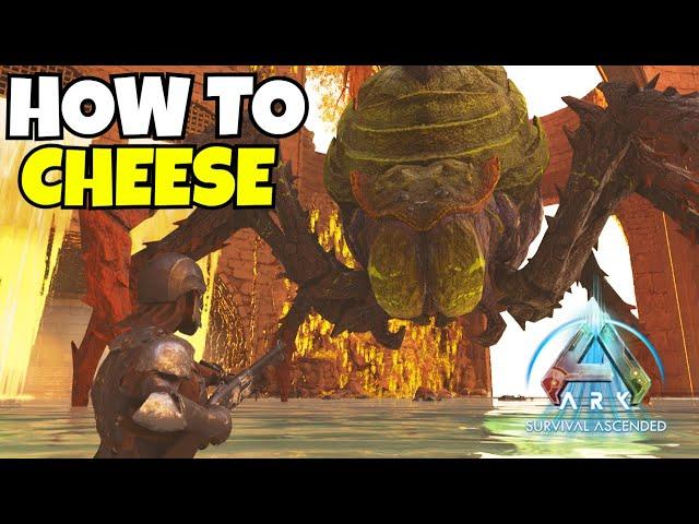 How To Cheese The CENTER Boss! *PATCHED* - Ark: Survival Ascended