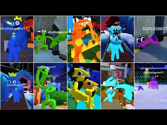 Rainbow Friends Vs Rainbow Friends 2 All Monsters Vs Monsters In Third Person View