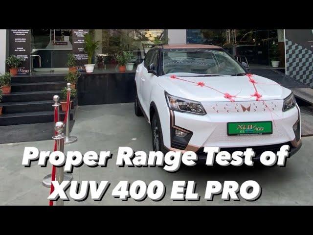 Real Life Range Test Of XUV 400 EV 