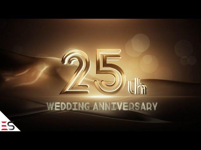 25th Wedding Anniversary 2022 - Download After Effects Template/Project