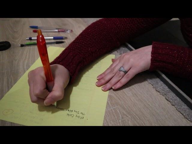 ASMR Writing - Paper Sounds, No Talking, No Tapping