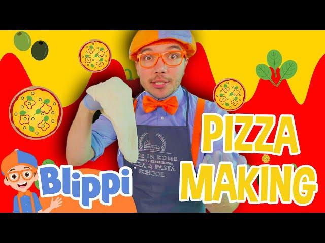 Blippi Learns How To Cook Pizza! | Kids TV Show | Cooking Food | Educational Videos for Kids