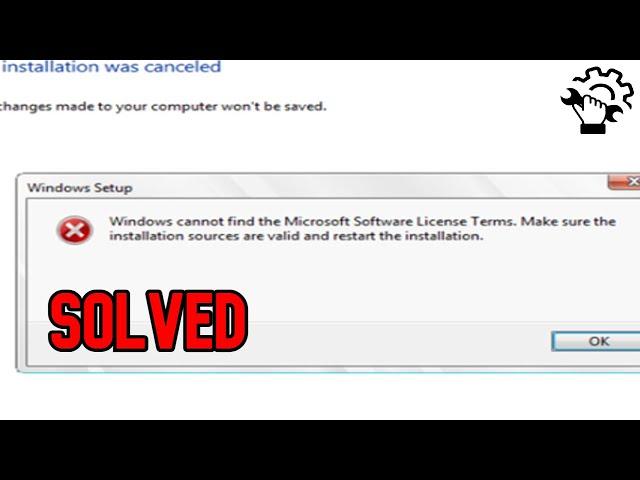 FIXED Windows cannot find the Microsoft Software License Terms [ErrorFIX]