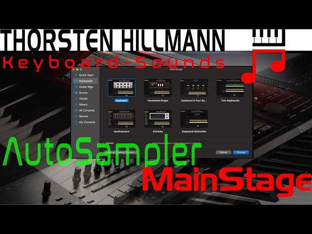 Einsteiger Tutorial Mainstage Autosampler das erste Mal benutzen ganz einfach