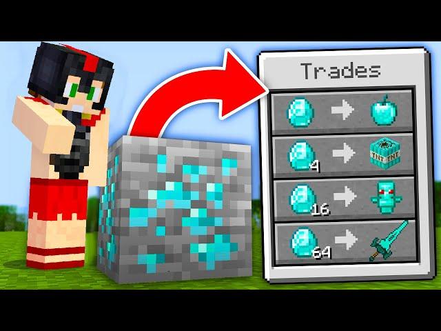 ¡Paso MINECRAFT pero LOS BLOQUES INTERCAMBIAN LOOT OP!  Invictor Minecraft