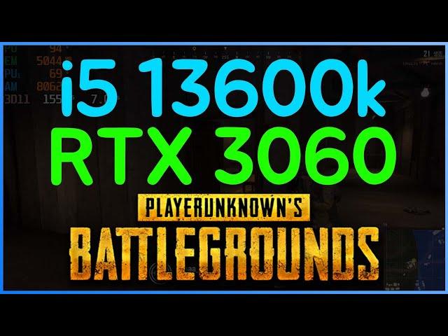 i5 13600k + RTX3060 배틀그라운드 PUBG