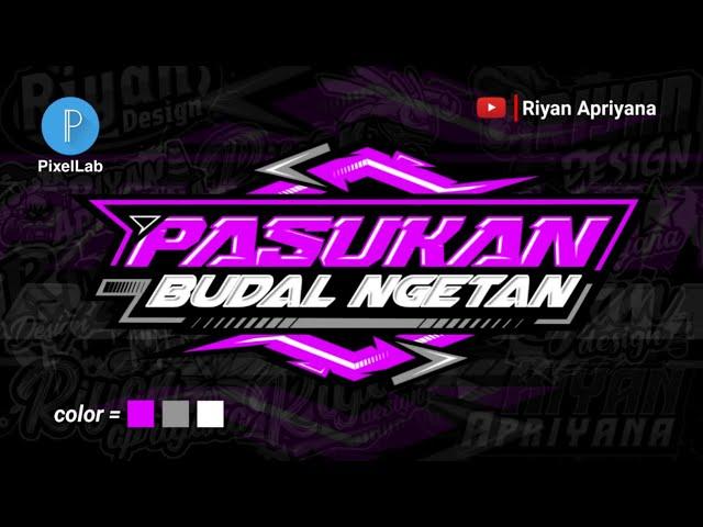 HOW TO MAKE A COOL RACING LOGO ON PIXELLAB |  NGETAN BUDAL TROOPS