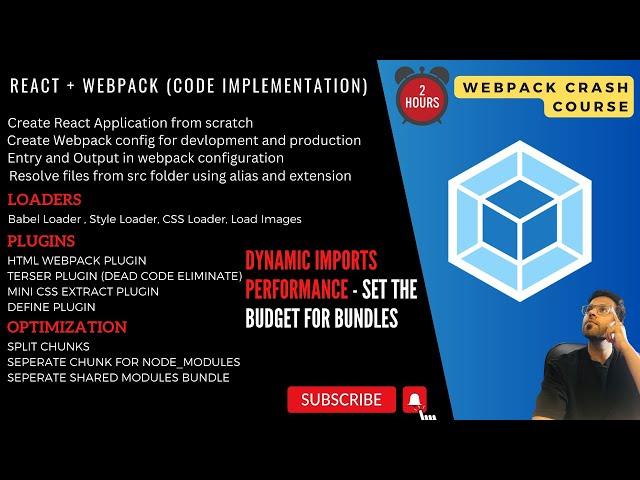 Learn webpack with react js to gain confidence in frontend | Webpack tutorial | Webpack crash course