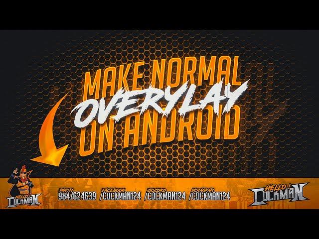 Create Normal Gaming Overlay On Android ! Gaming Overlay Tutorial On PSCC | Streaming Overlay