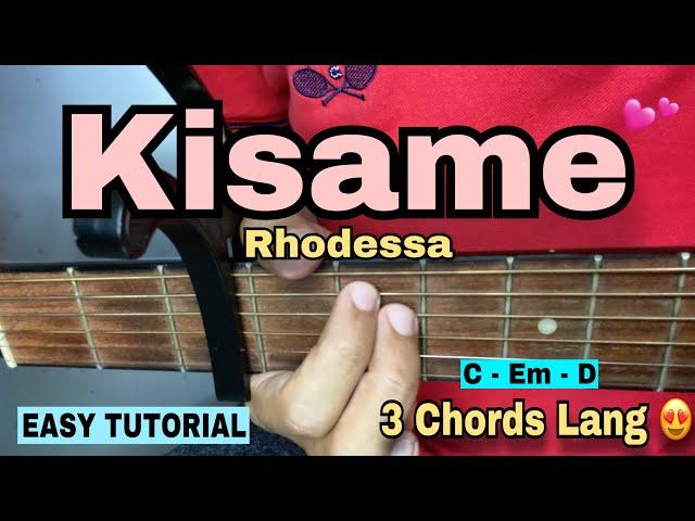 Kisame Guitar Tutorial - Rhodessa (3 EASY CHORDS)