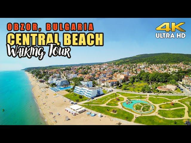 Obzor - Walk On The Beach. Virtual Walking Tour - Nature Walk