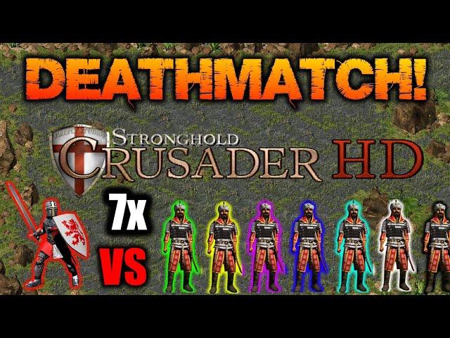 DEATHMATCH: 7 SALADINS vs ME - 10,000 gold for EVERYONE - Stronghold Crusader HD (90 speed)