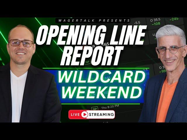 NFL Opening Line Report | 2025 NFL Playoffs | NFL Wild Card Weekend Odds | January 6, 2025