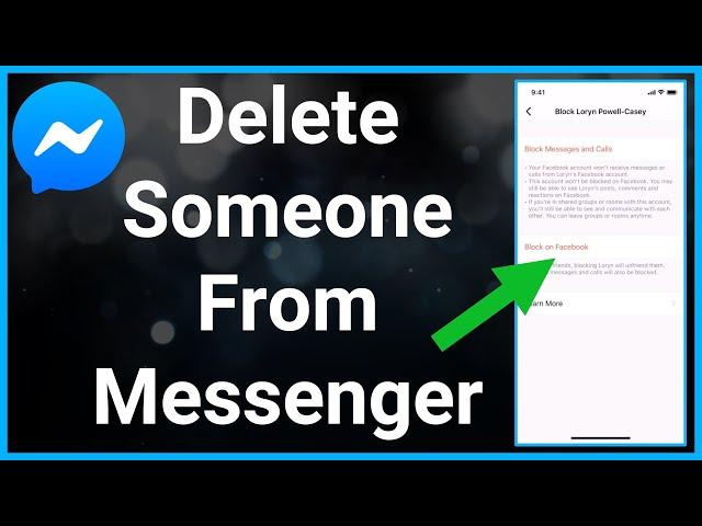 How To Remove Someone From Facebook Messenger