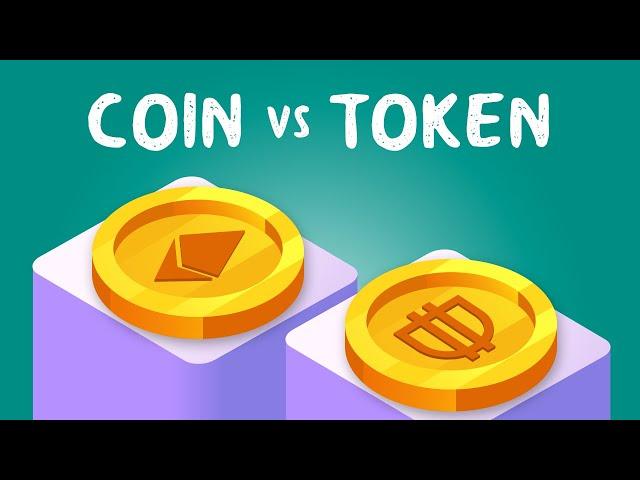 Crypto Token VS Coin (Animated Explainer & Examples)