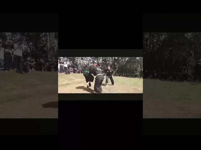 bela diri - ujian pencak silat (dua lawan satu)