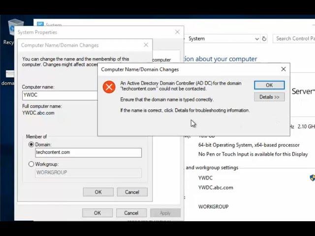 Fix: Domain controller could not contacted | cannot join the domain | active directory