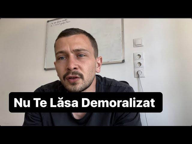 Este O Capcană: Nu Te Lăsa Demoralizat De Factorii Externi; de la capăt.