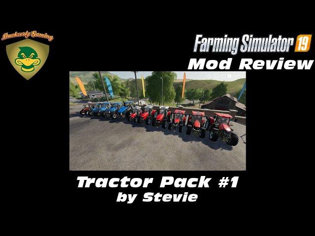 FS19 - Mod Review - Tractor Pack #1 - Stevie - (4K)