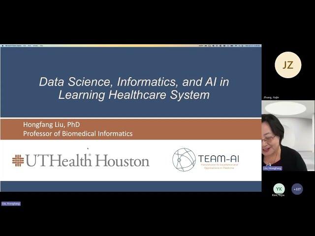 Data Science, Informatics and Artificial Intelligence in Learning Healthcare System