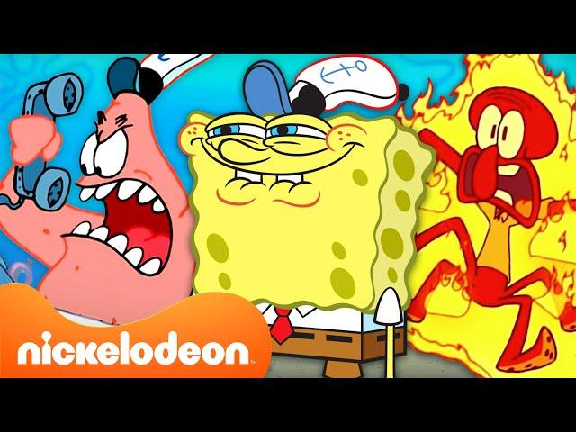 SpongeBob | 55 MINUT kultowych chwil ze SpongeBobem!  | Nickelodeon Polska