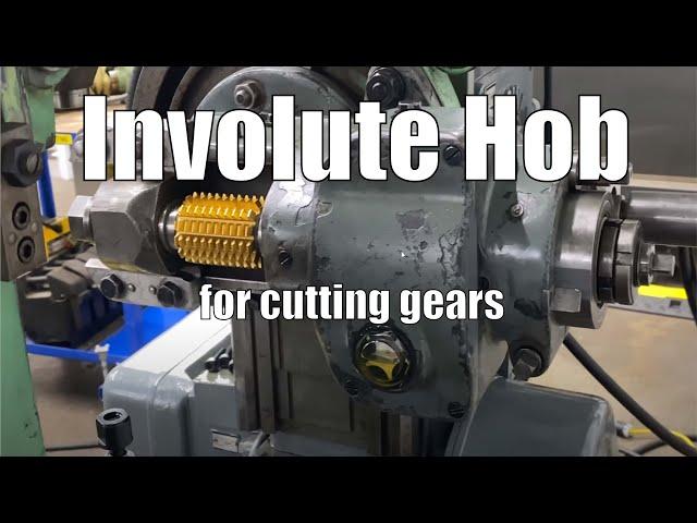 Involute Hob for Gear Hobbing - Like a Big Drill Tap