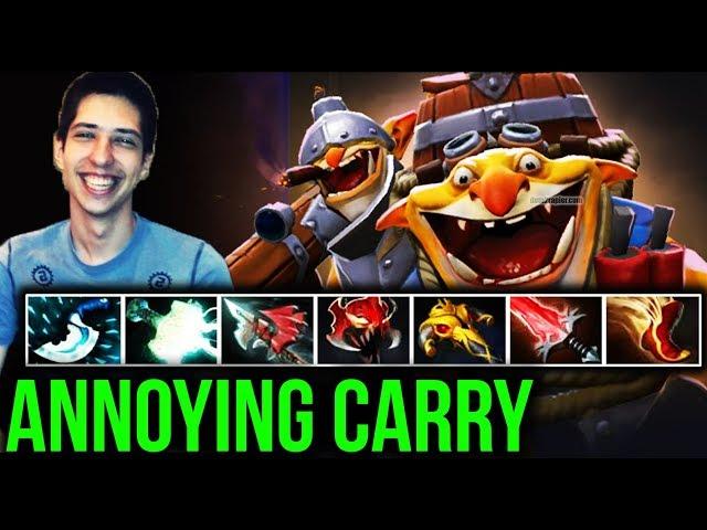 7 Slots CARRY With The MOST ANNOYING Hero - W33 [Techies] Dota 2