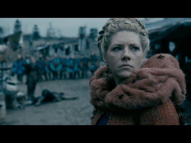 Vikings - Men disguised as traders attack Kattegat (4x19) [Full HD]