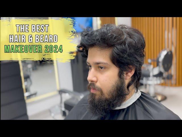 The Best Men's HAIR and BEARD Makeover 2024 - Best Barber in Dubai - JASON MAKKI  USA UAE