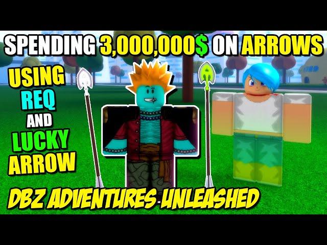 Buying 600 Arrows To Get Requiem Arrow in Anime Rifts DBZ Adventures Unleashed - New Project XL