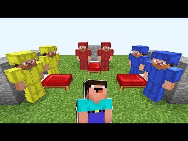 НУБ ИГРАЕТ В БЕД ВАРС НА 1 ОСТРОВЕ В МАЙНКРАФТ ! НУБИК ПРОТИВ ТРОЛЛИНГ MINECRAFT Мультик