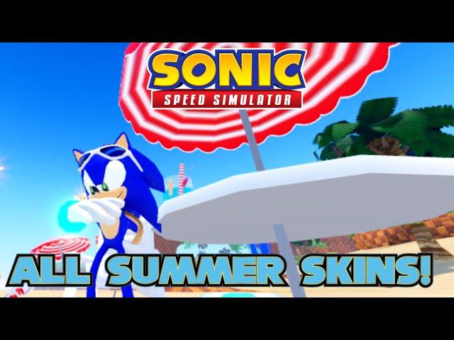 All Summer Skins! (Sonic Speed Simulator)