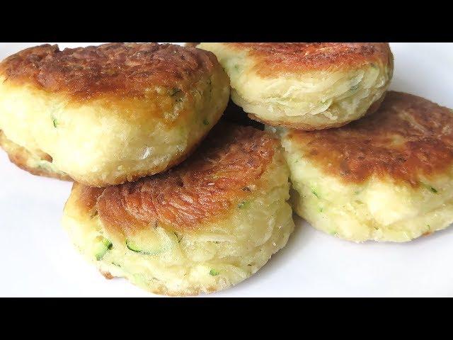 ВКУСНЫЕ ПЫШНЫЕ Оладьи из кабачков на кефире КАК ПИРОЖКИ! Оладьи РЕЦЕПТ