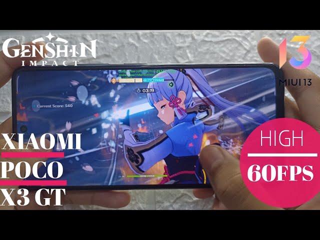 Xiaomi Poco X3 GT Gaming Test With Fps Meter MIUI 13 | Genshin Impact High 60 Fps