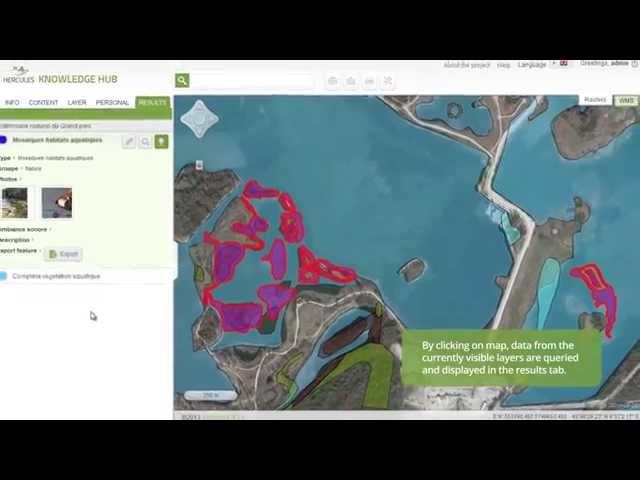 Knowledge Hub - web-based GIS application