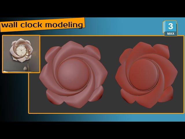 wall clock modeling in 3dsmax