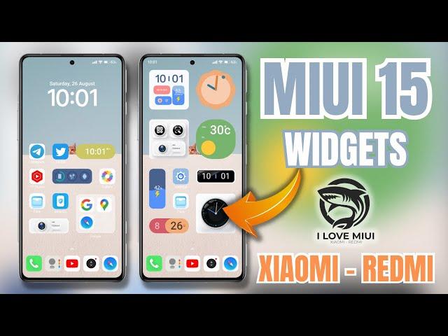 Bring Miui 15 Widgets On Xiaomi MIUI 14/ MIUI 13 | MIUI 15 Dynamic Widgets