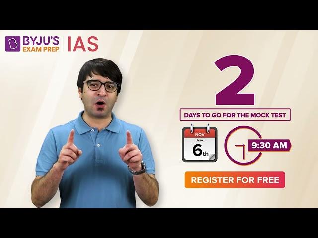 Free LIVE All India Prelims Mock Test for IAS 2023 | 2 Days To Go | Register Now!