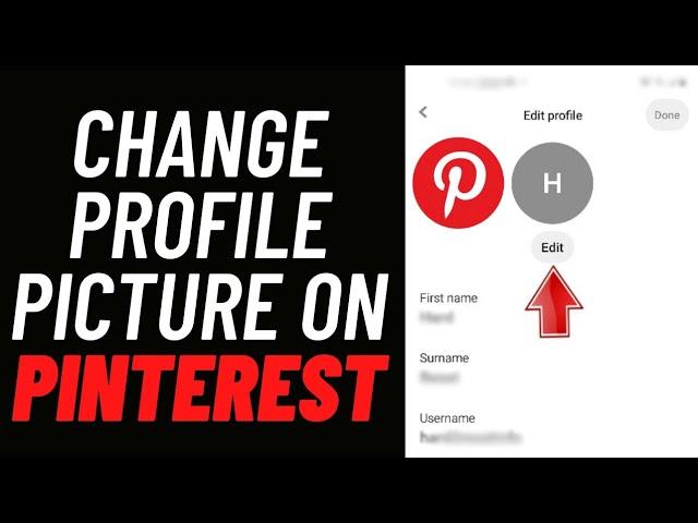 How To Change Profile Photo on Pinterest