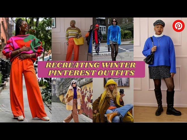 Recreating Colourful Pinterest Winter Outfits | Chic & Affordable Winter Lookbook